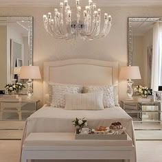 34 Best Mirrored Bedroom Furniture Images Image About Beautiful In Boudoir By Bryony On We Heart It Oversized Mirrorqueen Bedroom Luxury Furniture Mirrored Night Stands White Headboard