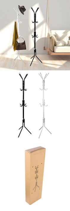 123 Best Coat Hanger Stand Images Tree Stands Woodworking Coat And Hat Racks 22656 12 Hook Hanger Stand 3 Tier Bag Clothes Metal Storage Tree Style Rack It Now Only 16 69 On Ebay