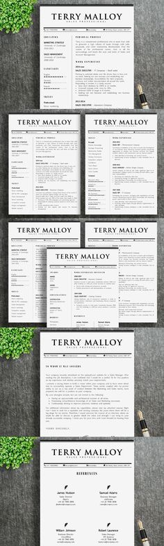 Minimal CV pack Resume Templates Resume Templates Pinterest - resume template website Minimal CV pack Resume Templates Resume Templates Pinterest - resume template website