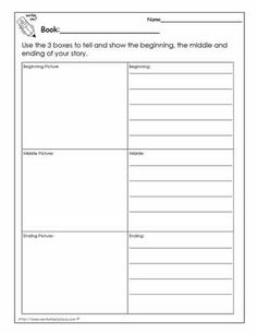 For The Love Of First Grade Beginning Middle End Story Writing Beginning Middle And End Chart