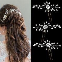 Abiti da Sposa Damigella D/'onore Prom-DEEP PURPLE /& Ivory Capelli Pettine Slide