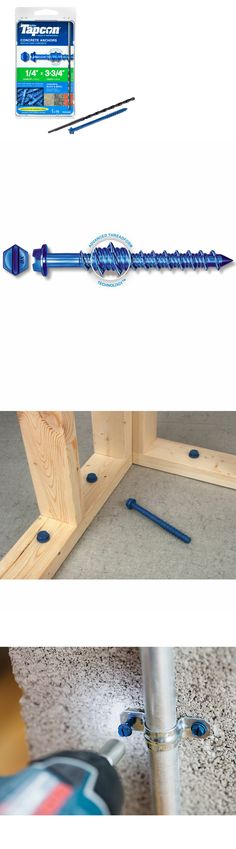 3//16 Tapcon Style Concrete Screws with Bit Slotted Hex Washer Head Concrete Screws to Anchor Masonry Block /& Brick 3//16 x 2-3//4 Qty 100