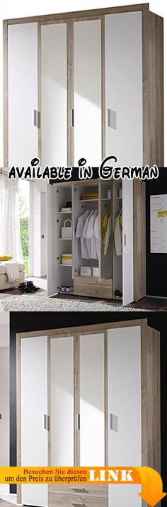 B015CP9QZM Express Möbel Kleiderschrank 3-türig mit Spiegel 150 cm - schlafzimmerschrank weiß hochglanz B015CP9QZM Express Möbel Kleiderschrank 3-türig mit Spiegel 150 cm - schlafzimmerschrank weiß hochglanz