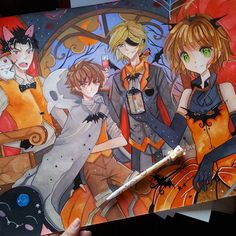 this is another piece from the past halloween i found during cleaning clamp trc team d its also a3 huge orz done in watercolors and gouache i love - I Luv Halloween Manga this is another piece from the past halloween i found during cleaning clamp trc team d its also a3 huge orz done in watercolors and gouache i love - I Luv Halloween Manga
