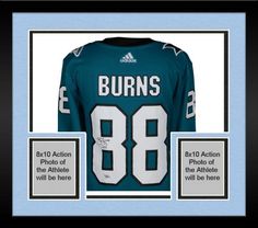 Brent Burns San Jose Sharks Autographed 16 x 20 Skating Out of Sharks Mouth Photograph Fanatics Authentic Certified