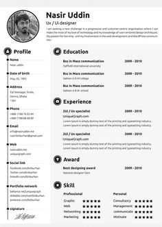 modern resume templates docx to make recruiters awe pinterest