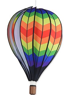 Decorative Rainbow Wind Flag for Pride Easter Home-X Hot Air Balloon Garden Spinner