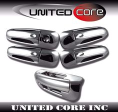 04-08 Ford F150 Chrome Full Mirror+4 Door+Tailgate Handle lever only Cover Trim