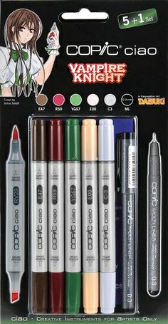 5 GRAPHIC ART MARKERS PENS FINELINER 1 MANGA SET 7 COPIC CIAO PENS