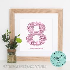 Anniversary Gifts By Year For Spouses From Ideas Personalised 8th Anniversary Gift Word Art Printable 8 Year Unique