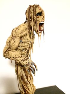 More is hand-made from polymer clay, a figure -zombi. height 34 cm, weight 0.625 kg figure. will appeal to all fans of the genre "horror" film series "Resident Evil", "walking dead" and the like, contact your favorite films in this direction, it looks great on the shelf, and original gift! figure available in my store) http://Www.etsy.com/shop/artbyshpir Horror, Statue, Zombie Halloween, Horror Film