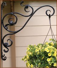 Wall Mount Plant Hanger for the privacy fence Plant Hanger, Wall Mount, Hanging Lamp, Garden Decor, Wrought Iron, Wrought Iron Design