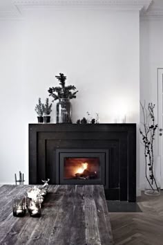 107 Best Black Fireplaces Images In 2019 Fire Places Drive Way