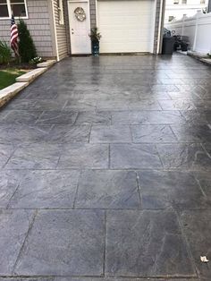 36 Best Driveway Magic Images In 2019 Sidewalks Acid Stain Refinish Existing Driveways With Liquid Colored Antique Concrete Stain Charcoal Gray Is Our 1