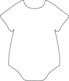 free baby onesie cut out template baby de anel pinterest baby onesie template
