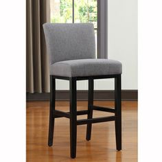 Give Your Bar Area A Sophisticated Flair With These Grey Stool Portfolio Orion Charcoal Gray Linen Upholstered 30 Inch Bar Stool This From Brings A Refined Charm To Any