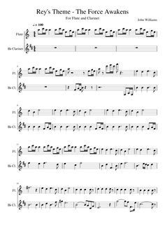 star wars sheet music clarinet