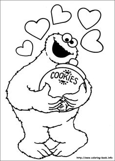 Brilliance Sesame Street Characters Coloring Pages Designs Canvas