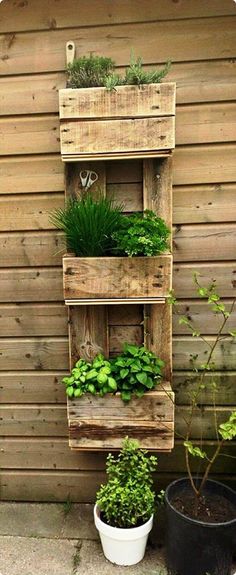 Pallet Vertical Planter - 20 Recycled Pallet Ideas – DIY Furniture Projects Planters, Container Gardening, Outdoor, Outdoor Projects, Outdoor Gardens, Garten Ideen, Garden Projects, Garten, Garden Cottage