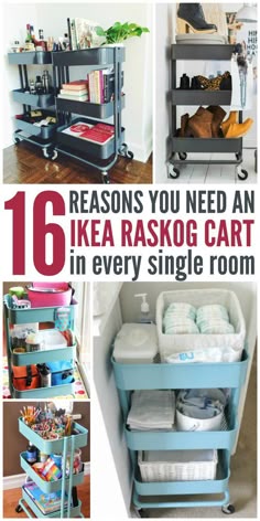 Ikea Hack Rose Gold Utility Cart Raskog Diy Spray Painted 16 Reasons You Totally Need An Ikea Raskog Cart In Every Room