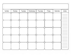 free calendar template