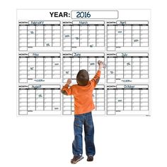 dry erase annual calendar 12 calendars 16 5 x 18 5 inches 12 month wall planner