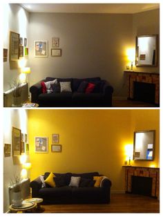 Gele wand in het huis van blogger Leonie Koenders - - Geel ... Gele wand in het huis van blogger Leonie Koenders - - Geel ...