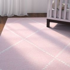 found it at wayfair nat diamond hand tufted baby pink area rug