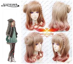Free Wig Cap Anime Toma AMNESIA Blonde Short Party Fluffy Cosplay Wig