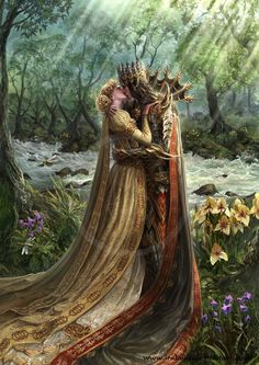 8x10 PRINT OF PAINTING FOLK RYTA NUDE WITCH LANDSCAPE WICCA MOON IVANA KUPALA