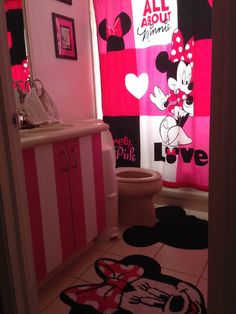 Kids Minnie Mouse Bathroom Pinterest Mice Bathroom