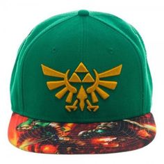 Legend Of Zelda Character Brim Sublimated Snapback Hat Multi-Color