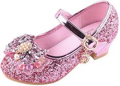Alicorn Girls Glitter Casual Bowknot Mary Jane Flats