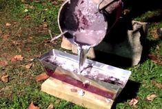 melting aluminum in a homemade diy furnace foundry pinterest
