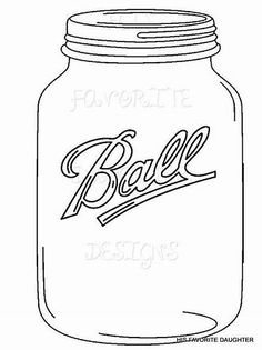 Mason Jar Stencil 8x8 Sheet