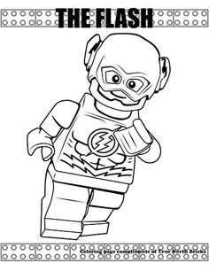 Flash coloring page. Kid Flash, Kunst