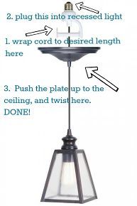 Goodbye Recessed Lights Pendant Conversion Kit For An Easy Update 10 Amazing Kitchen Updates On A Dime Home Decor Backsplashes Design Five Minutes These Pendant Lights Into Existing Recessed