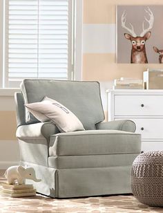 Best Chairs Sutton Swivel Glider Linen Babies R Best Glider For A Nursery Swivels Rocks And Glides Homedecorators