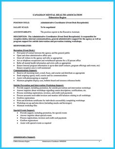 awesome impressive professional administrative coordinator resume