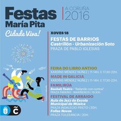 32 Ideas De Festas De María Pita Fiestas De Verano A Coruña Atractivos Turísticos