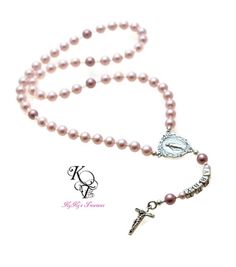 Mini Pearl Rosary Beads Silver 18/" Doll Clothes Accessory For American Girl