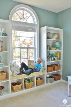 203 Best Built In Furniture Etc Images 2019 Bookshelves Diy Built In Bookcases With Window Seat