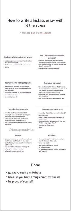 tips on how to write an essay