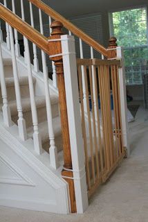 18 Best Baby Gate Images Gates Safety For Stairs Beauty In The Ordinary Installing A Baby Gate Without Drilling Into Banister Tutorial