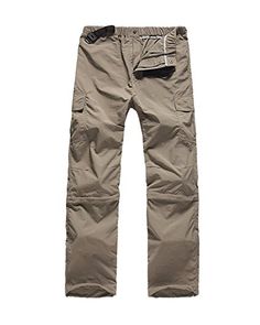 SANKE Mens Quick Drying Breathable Activewear Convertible Traveling Cargo Pants