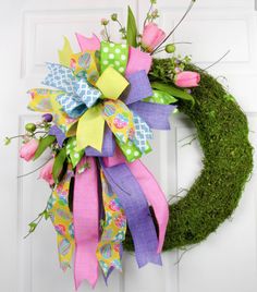 Easter egg mint green grosgrain ribbon Easter bonnet hamper decorating ribbon
