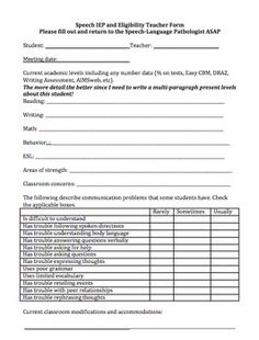 blank iep form template