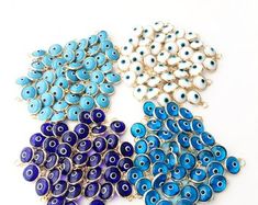 Perlas pulsera turco ojo magico Nazat Evil Eye Mavi boncuk boncugu
