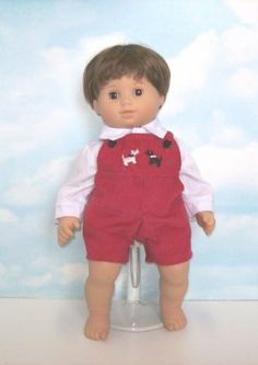 Doll Clothes fit American Girl Boy Twin 15 Sleepwear 2pc Penguins Turquoise Pink