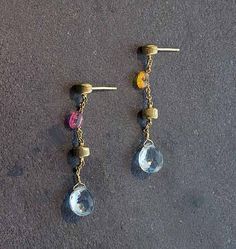 108 Best Designer Marco Bicego Images On Pinterest 18k Gold Marco Bicego Paradise Briolette Necklace Gold Blue Topaz Citrine And Pink Tourmaline Earrings On Post Roximately In Length